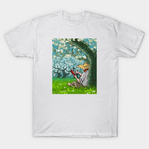 Almond Blossoms T-Shirt by javalidesign